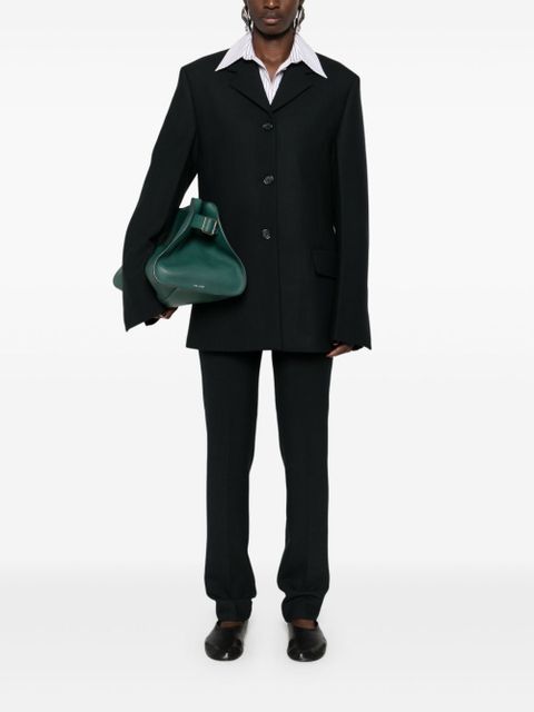 TOTEME Slim Low Rise Pants - Black