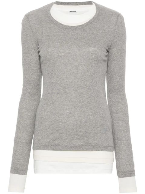 Jil Sander cotton ribbed T-shirt (set of three) - Neutrals - zdjęcie produktu nr 1