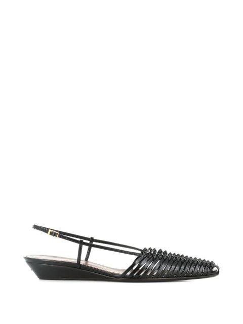 Giuseppe Zanotti Jane woven slingback sandals - Black - zdjęcie produktu nr 1