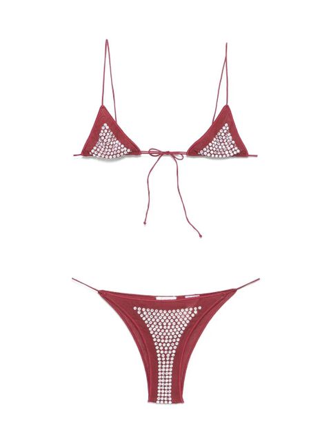 Oséree crystal-embellished bikini - Red - zdjęcie produktu nr 1