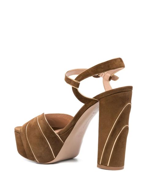 Gianvito Rossi 125mm platform sandals - Brown