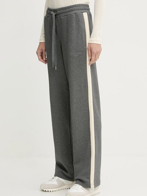 Marc O'Polo spodnie dresowe bawełniane damskie kolor szary melanżowe 600407319005 - zdjęcie produktu nr 1