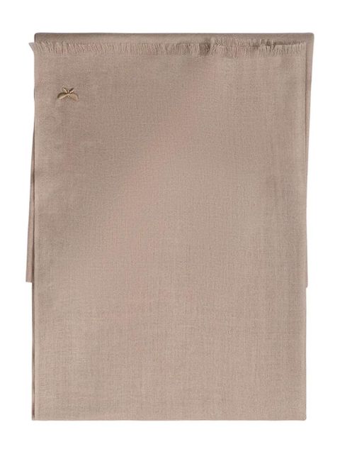 Weekend Max Mara embroidered-detail fringed-hem scarf - Neutrals