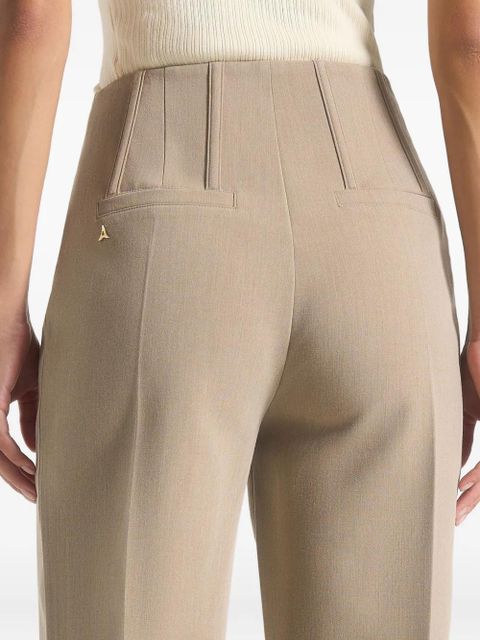 Manière De Voir Rafaela corset waist tailored trousers - Neutrals