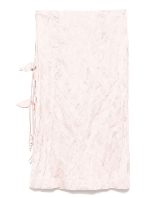 Blumarine crinkled wrapped midi skirt - Pink - zdjęcie produktu nr 2