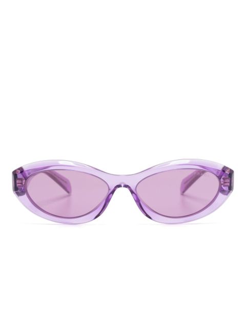 Prada Eyewear oval-frame sunglasses - Purple - zdjęcie produktu nr 1