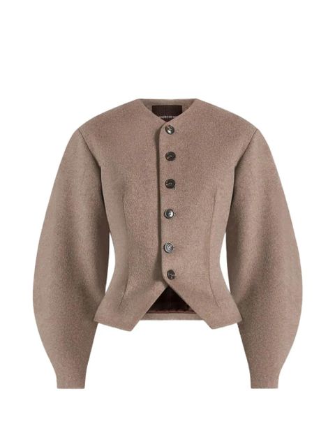 Manière De Voir Aya hourglass taupe jacket - Neutrals - zdjęcie produktu nr 1
