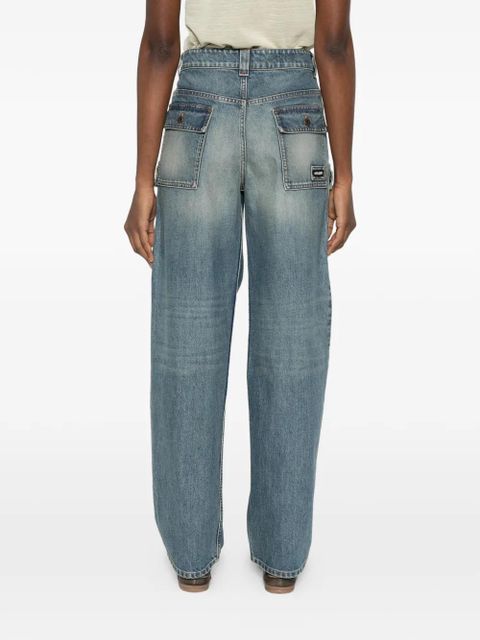 Miu Miu blue cargo jeans