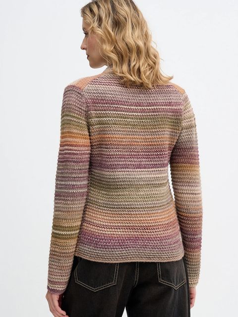 United Colors of Benetton kardigan z dodatkiem wełny kolor różowy 105CD6880