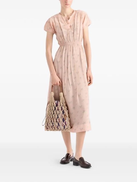 Prada medium Noué cotton tote bag - Neutrals