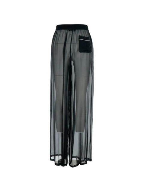 Dolce & Gabbana sheer wide-leg trousers - Black - zdjęcie produktu nr 2