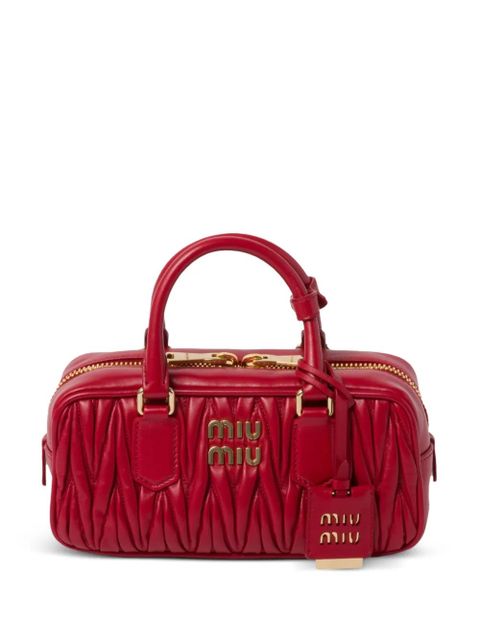 Miu Miu Arcadie matelassé nappa-leather bag - Red - zdjęcie produktu nr 1
