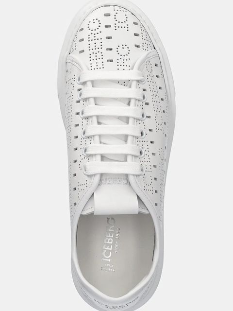 Iceberg sneakersy skórzane Bozeman damskie kolor biały ID227701