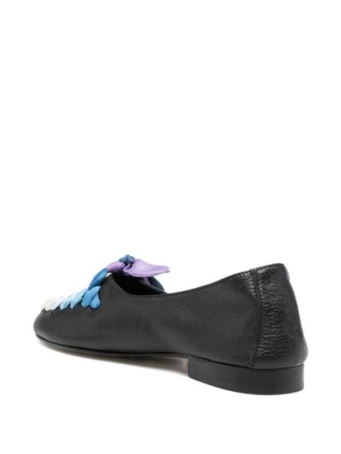Hereu bow-detail loafers - Black