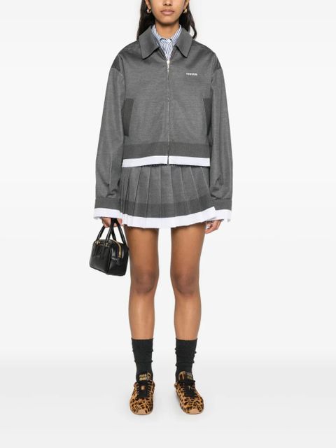 Miu Miu knitted mini skirt - Grey