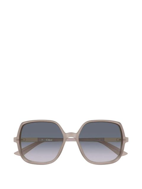 Chloé Eyewear logo-detail sunglasses - Neutrals - zdjęcie produktu nr 1