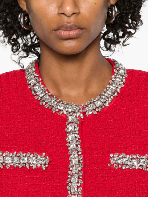 Self-Portrait textured-knit cardigan