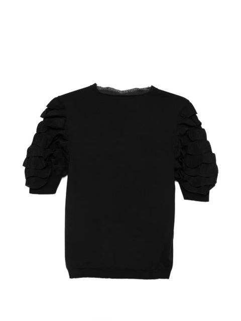 Chloé ruffled-sleeve blouse - Black - zdjęcie produktu nr 2