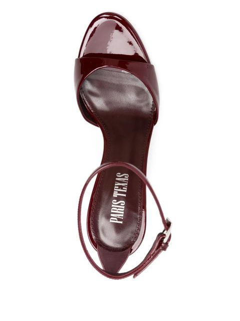 Paris Texas 95MM patent leather ankle-strap sandals - Red