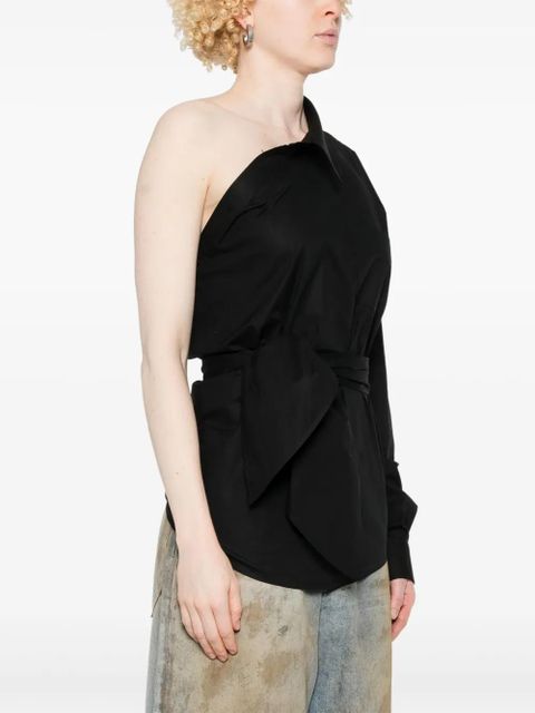 Moschino asymmetric shirt - Black