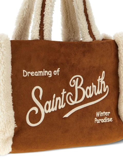 MC2 Saint Barth Colette shearling-lined tote bag - Brown
