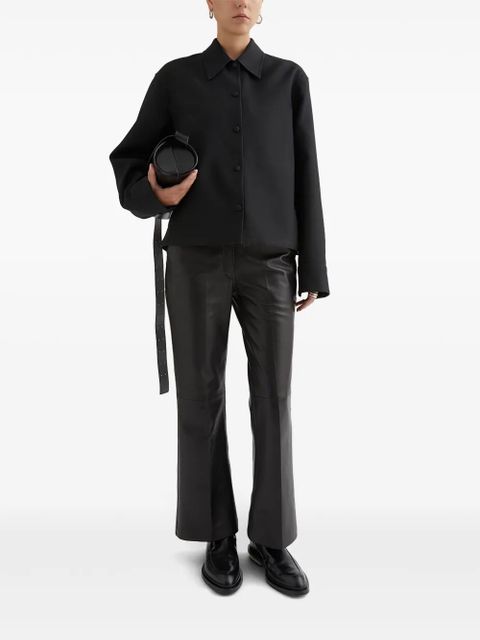 Jil Sander button-up shirt jacket - Black