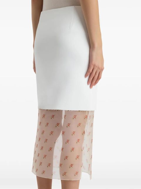 KHAITE Sybil skirt - White