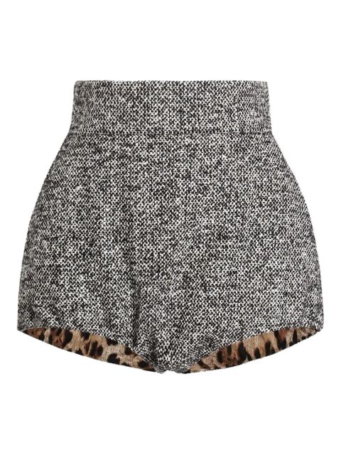 Dolce & Gabbana tweed balloon shorts - Black - zdjęcie produktu nr 1