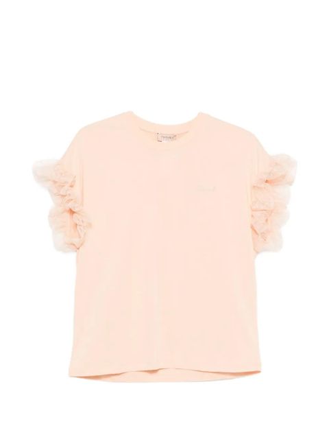 TWINSET ruffled sleeve T-shirt - Pink - zdjęcie produktu nr 1