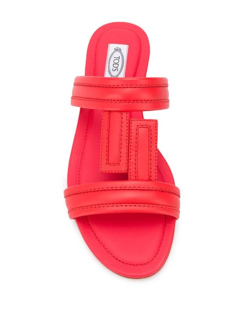 Tod's T monogram sandals - Red