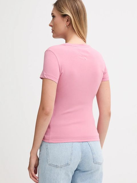 Tommy Jeans t-shirt bawełniany 2-pack damski kolor różowy DW0DW21366 - zdjęcie produktu nr 2