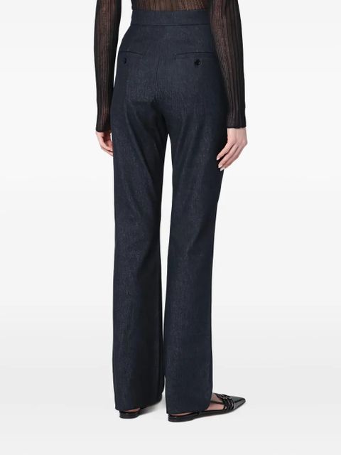 Max Mara cotton straight-leg trousers - Blue