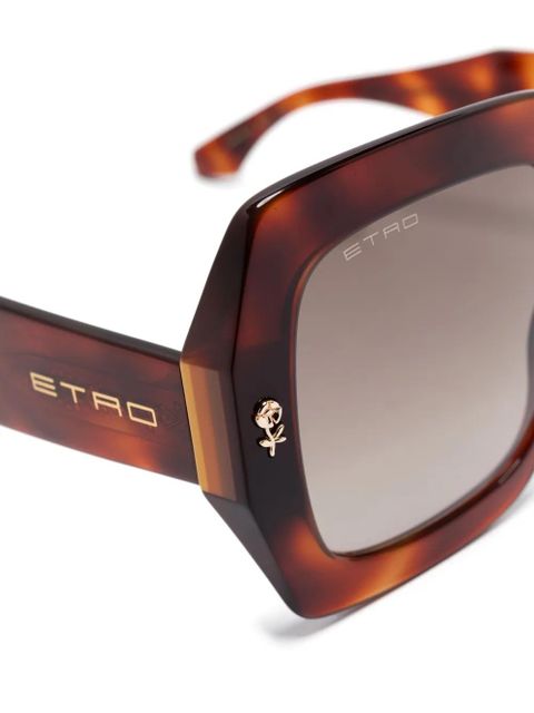 ETRO oversize-frame sunglasses - Brown