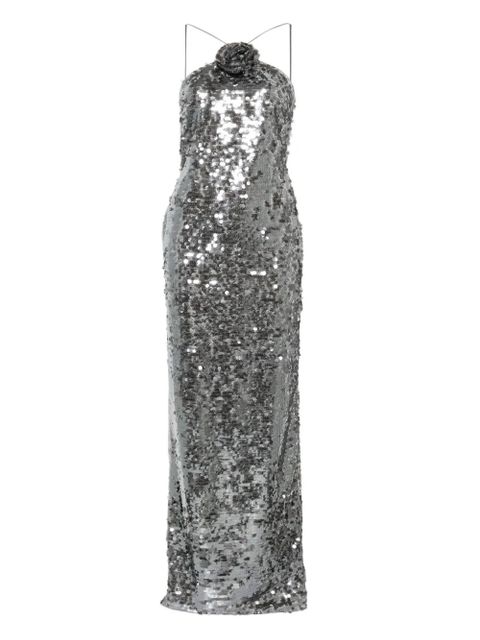 Magda Butrym sequin-embellished maxi dress - Grey - zdjęcie produktu nr 1