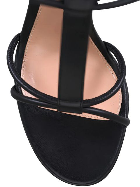 Gianvito Rossi strappy wedges sandals - Black