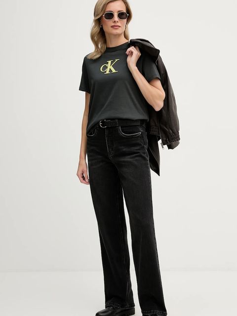 Calvin Klein Jeans t-shirt bawełniany - zdjęcie produktu nr 2