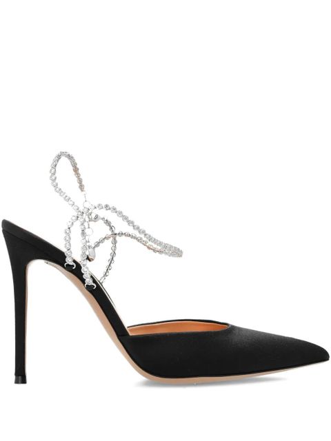 Gianvito Rossi 12mm pointed-toe Heel sandals - Black - zdjęcie produktu nr 1