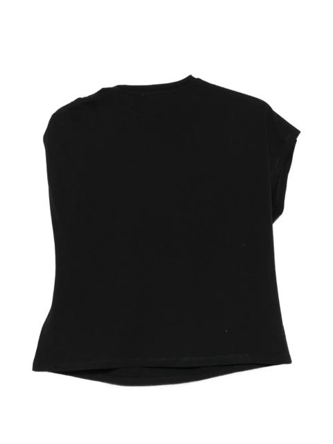 Ba&Sh Allia gathered-detail T-shirt - Black - zdjęcie produktu nr 2