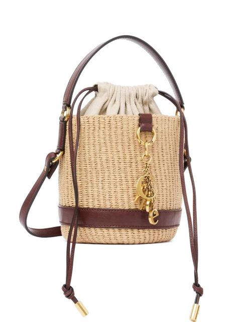 Chloé woven drawstring cross body bag - Neutrals - zdjęcie produktu nr 1