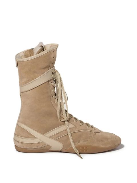 Miu Miu Gymnasium boots - Neutrals - zdjęcie produktu nr 1