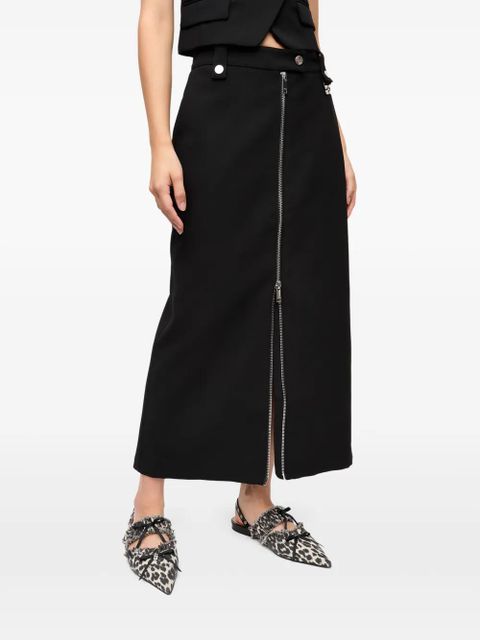 GANNI zip-up skirt - Black - zdjęcie produktu nr 2