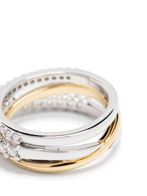 Swarovski Hyperbola ring - Silver