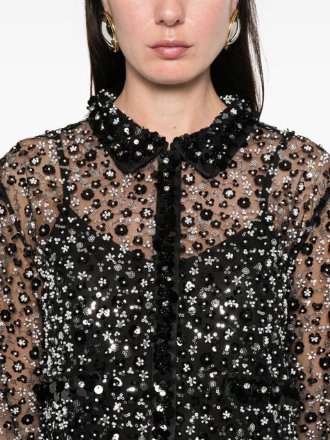 Maje embellished shirt - Black