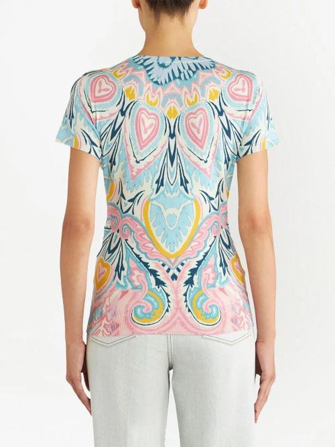ETRO floral-print silk jumper - Blue
