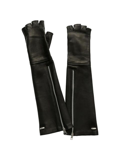 OUR LEGACY zip-fastening fingerless gloves - Black - zdjęcie produktu nr 1