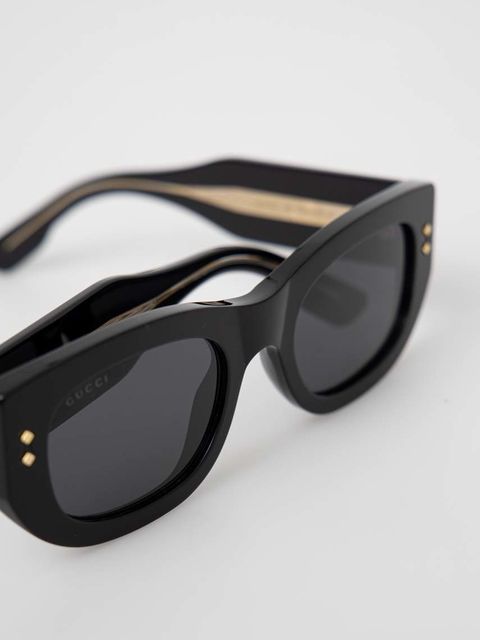 Gucci okulary przeciwsłoneczne damskie kolor czarny GG1215S