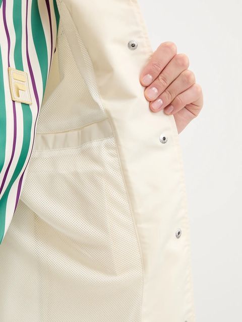 Fila kurtka bomber Leme kolor beżowy przejściowa oversize FAW0999