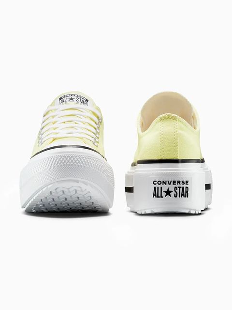 Converse tenisówki Chuck Taylor All Star Lift Double Stack damskie kolor żółty A16283C