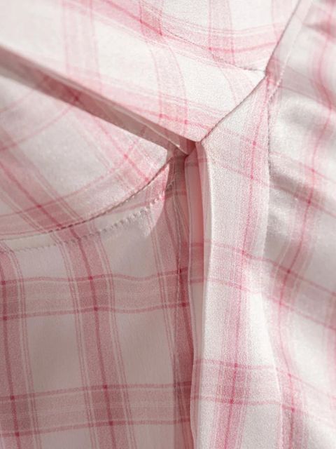 LOEWE checked silk shirt - White