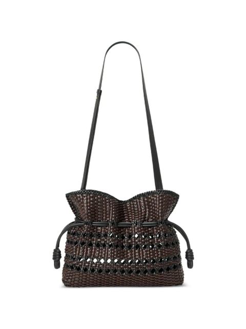 LOEWE medium Falmenco woven clutch bag - Brown - zdjęcie produktu nr 1